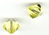 1 12mm Preciosa Medium Yellow Bicone